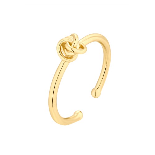 Pierścionek z supełkiem Knot gold