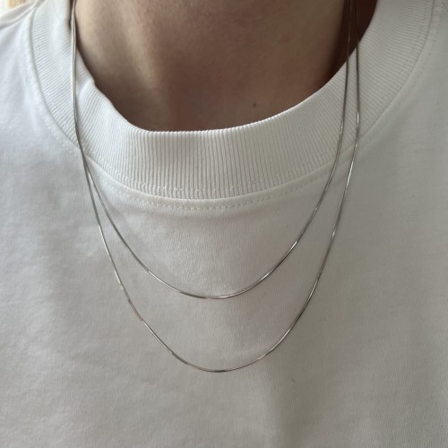 Naszyjnik double minimal silver